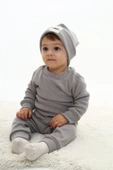 Erkek Bebek 3'lü Takım (Şapka+Alt+Üst) 12128 - 12
