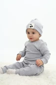 Erkek Bebek 3'lü Takım (Şapka+Alt+Üst) 12128 - 10