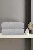 2'li Greek Gri El Havlusu - 50x90 Cm, 225 Gr, %100 Pamuk, Spa Ve Otel Havlusu - 2