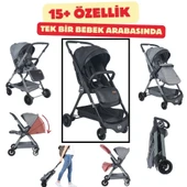 Eva Çift yönlü kabin boy bebek arabası - 3