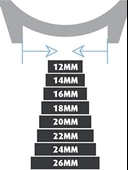 Fado&Her Saate Uygun Yarım Kroko Hakiki Deri Saat Kordonu 24 mm (153)   kahve thumbnail 3