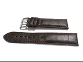 Fado&Her Saate Uygun Yarım Kroko Hakiki Deri Saat Kordonu 22 mm (150)  kahve thumbnail 4