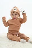 Erkek Bebek 3'lü Takım (Şapka+Alt+Üst) 12128 - 1