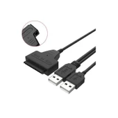 USB 2.0 2.5 3.5 İnç Sata SSD Hdd Hard Disk Dc Güç Çevirici Dönüştürücü Adaptör Kablosu - 4