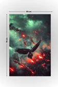 Alevlerin Kartalı, Kartal Posteri, Premium Baskı Poster, Taraftar Posteri, Hediyelik Ürün Önerisi thumbnail 5