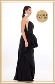 ALEXANDRA Siyah Uzun Elbise - 3