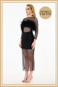 Limited Edition | TALİA Siyah Mini Elbise - 4