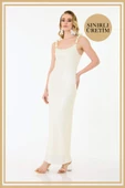 Limited Edition | CAMELLIA Beyaz Uzun Elbise - 3