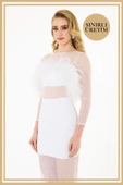 Limited Edition | TALİA Beyaz Mini Elbise thumbnail 2
