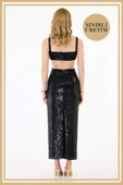 Limited Edition | NİNA Siyah Uzun Elbise - 5