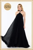 Limited Edition | MYKONOS Siyah Uzun Elbise - 3