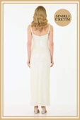 Limited Edition | CAMELLIA Beyaz Uzun Elbise - 6