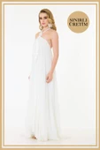 Limited Edition | MYKONOS Beyaz Uzun Elbise - 4
