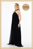 Limited Edition | MYKONOS Siyah Uzun Elbise - 2