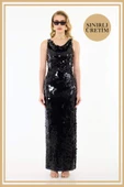 Limited Edition | MİRANDA Siyah Uzun Elbise - 1