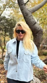 Kadın Kışlık Bebe Mavisi Gömlek 750 - 1