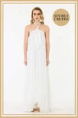 Limited Edition | MYKONOS Beyaz Uzun Elbise - 1