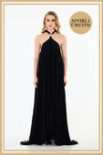 Limited Edition | MYKONOS Siyah Uzun Elbise - 1