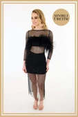 Limited Edition | TALİA Siyah Mini Elbise - 3