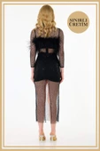 Limited Edition | TALİA Siyah Mini Elbise - 5