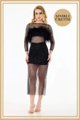 Limited Edition | TALİA Siyah Mini Elbise - 1