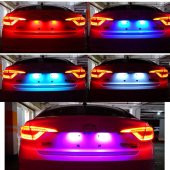 Uzaktan Kumandalı Çakar Lamba T10 12 LED RGB Park Lambası 2 Adet - 5