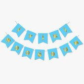 Mavi Gold İyi Ki Doğdun Yaldızlı Banner - 1