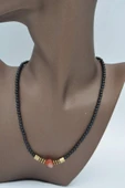 STONEAGE ONİKS HEMATİT VE AGATE TAŞLI KOLYE - 4