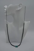 STONEAGE JEWELLERY Amazonit ve Oniks Taşlı Metalsiz Şifa Kolyesi - 7