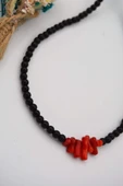 STONEAGE Orijinal Oniks ve Mercan Taşı Şifa Kolyesi - 1