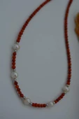 STONEAGE Mercan ve İncili Bayan Kolye - 4