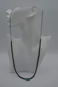 STONEAGE JEWELLERY Amazonit ve Oniks Taşlı Metalsiz Şifa Kolyesi - 6