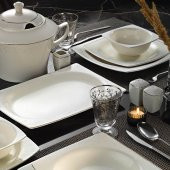 Kütahya Porselen Bone Mare 62 Parça 1079220 Desenli Yemek Takımı - 1