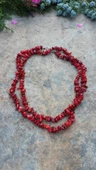 STONEAGE JEWELLERY Mercan Doğal Taş Hem Kısa Hem Uzun Bayan Kolye - 1