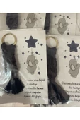 Vipfoni Kartlı Makrome Hediyelik Anahtarlık Bebek, Çocuk Konseptli 10 Adet - 1