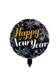 Vipfoni Folyo Balon 45cm Yıldızlı Happy New Year - 1