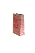 Vipfoni Puantiyeli Karton Çanta 11x17cm 25 Adet Pembe - 1