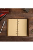 Vipfoni Yaprak Desen Deri Kaplı Defter Küçük Boy - 4