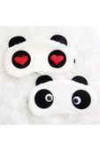 Vipfoni Peluş Panda Uyku Bandı  2 Adet - Göz Bandı - Hediyelik - 1