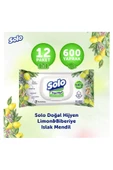 Solo Doğal Hijyen Limon&biberiye Islak Mendil 12'li 600 Yaprak - 2