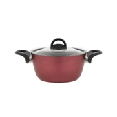 Hisar Optima Talia Granit Derin Tencere 22 cm Bordo - 3