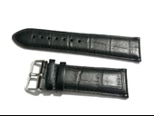 Fado Kordon Seiko& Hertürlü  Saat Uyumlu Croco Baskılı Siyah Renk Deri  24 mm (154) thumbnail 2