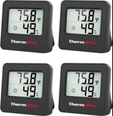 ThermoPro TP157 İç Mekan (Sera, Dolap, Bebek Odası) Hassas Sıcaklık ve Nem Ölçer Mini Termometre 4 Adet - 1