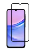 Samsung Galaxy A25 Uyumlu Tam Kaplayan Premium Ekran Koruyucu Cam Anti-Static Özellikli Siyah Çerçeveli - 1