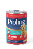 Pro Line Proline kuzu etli sos içinde et parçalı köpek konserve 20adet 400gr lamb kuzulu köpek yaş mama - 2