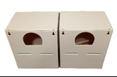 peturunsatis Finch Plastik Yuvalik 9,5 X 14 X 13 ( Kahve O Agiz ) 2 Adet - 1