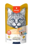 Wanpy Kedi Maması Sıvı Ödül Çubuk Karışık 25x14gr - 1