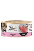 Baylanpet Felıcıa Tahılsız 85 Gr - Kitten Biftekli Kıyılmış Konserve Yavru Kedi Maması 6x85gr - 1