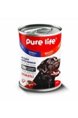 purelite Pure Life Yetişkin Köpek Konservesi Sığır Etli 6 Adet - 1