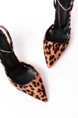 St-004 Leopar Günlük 7 Cm Topuklu Ayakkabı - 3
